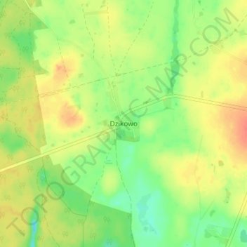 Topografische Karte Dyck, Höhe, Relief