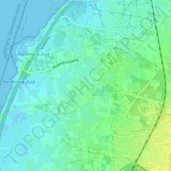 Topografische Karte Horst, Höhe, Relief