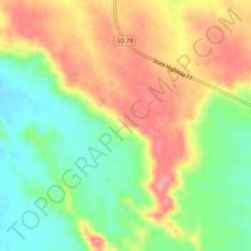 Topografische Karte Kodak Point, Höhe, Relief