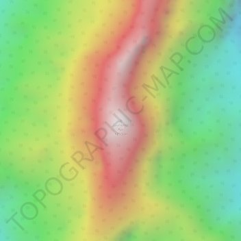 Topografische Karte Gunung Api, Höhe, Relief