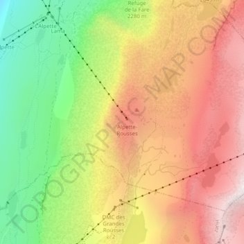 Topografische Karte 3828902 - 1, Höhe, Relief