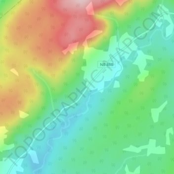 Topografische Karte Salina, Höhe, Relief