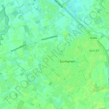 Topografische Karte Speelheuvel, Höhe, Relief