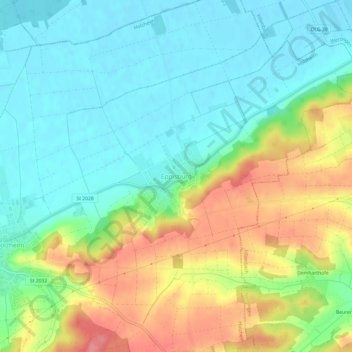 Topografische Karte Eppisburg, Höhe, Relief