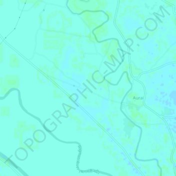 Topografische Karte Aurai, Höhe, Relief