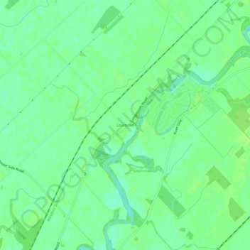 Topografische Karte Louisville, Höhe, Relief