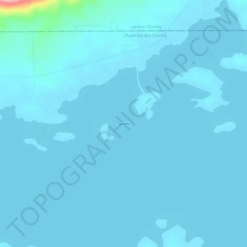Topografische Karte Sardis, Höhe, Relief