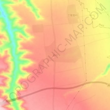 Topografische Karte 宜村, Höhe, Relief