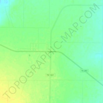 Topografische Karte Sagerton, Höhe, Relief