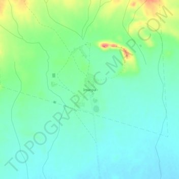 Topografische Karte Imanpa, Höhe, Relief