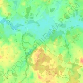 Topografische Karte Wesselstorf, Höhe, Relief