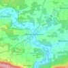 Topografische Karte Wassermungenau, Höhe, Relief