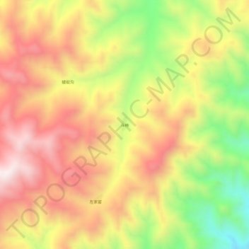 Topografische Karte 斗林, Höhe, Relief