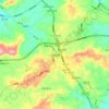Topografische Karte 分水岭镇, Höhe, Relief