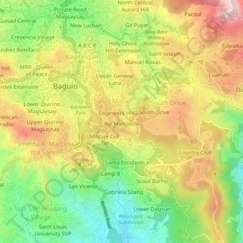 Topografische Karte Bal-Marcoville, Höhe, Relief
