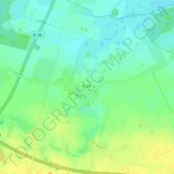 Topografische Karte Neuendorf, Höhe, Relief