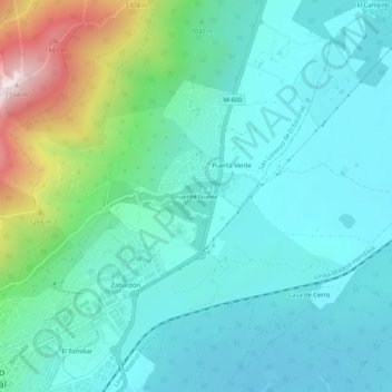 Topografische Karte Fuente Nueva, Höhe, Relief