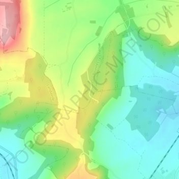 Topografische Karte Bois Chenaut, Höhe, Relief