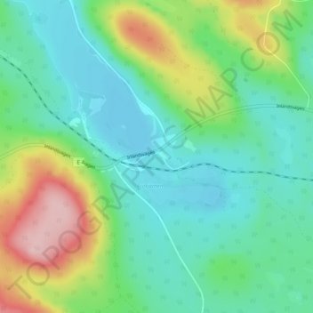 Topografische Karte Avaviken, Höhe, Relief