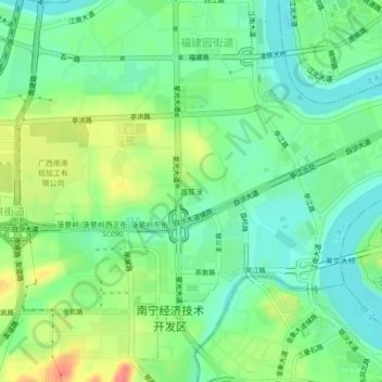 Topografische Karte 昌耳渌, Höhe, Relief