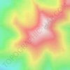 Topografische Karte Техническая зона тропосферной радиорелейной станции 3/104А "Милан", Höhe, Relief