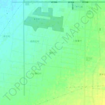 Topografische Karte 蒯庄村, Höhe, Relief