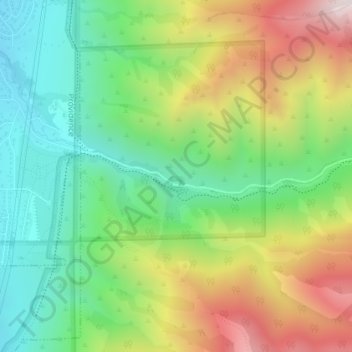 Topografische Karte Providence Canyon, Höhe, Relief