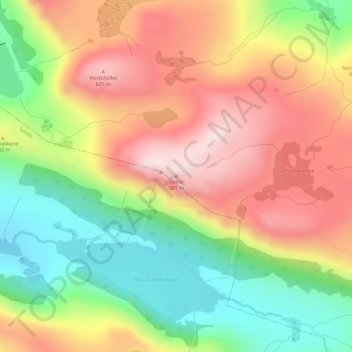 Topografische Karte Sollia, Höhe, Relief
