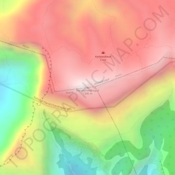 Topografische Karte Harishchandragad, Höhe, Relief