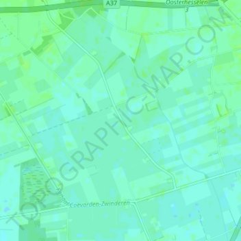 Topografische Karte Veenhuizen, Höhe, Relief