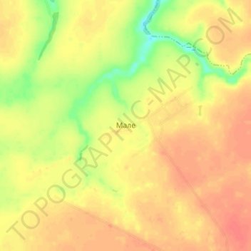 Topografische Karte Малое, Höhe, Relief