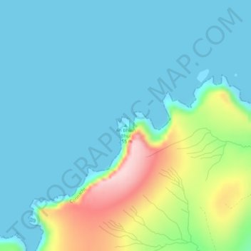 Topografische Karte Benwee Head, Höhe, Relief