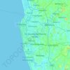 Topografische Karte Sri Jayawardenepura Kotte, Höhe, Relief