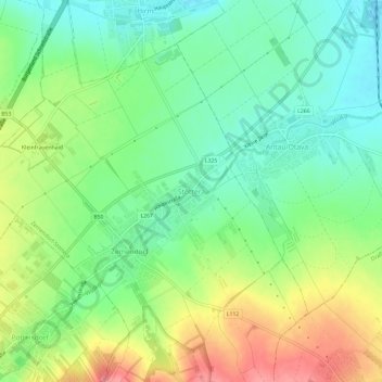 Topografische Karte Stöttera, Höhe, Relief