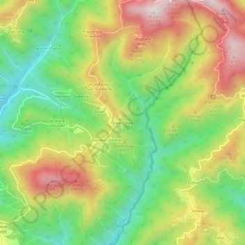 Topografische Karte Scale / Skale, Höhe, Relief