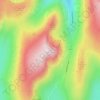 Topografische Karte Red Screes, Höhe, Relief