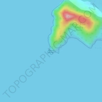 Topografische Karte Tanjung Hantu, Höhe, Relief