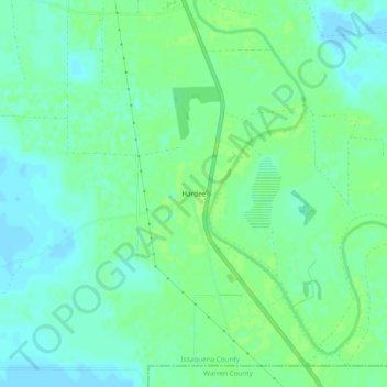 Topografische Karte Hardee, Höhe, Relief