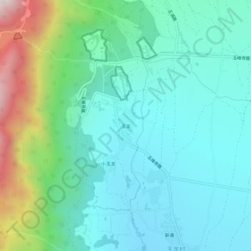 Topografische Karte 玉龙, Höhe, Relief