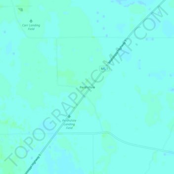 Topografische Karte Perthshire, Höhe, Relief