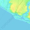 Topografische Karte Newport Beach, Höhe, Relief