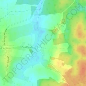 Topografische Karte La Force, Höhe, Relief