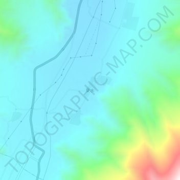 Topografische Karte 夏水, Höhe, Relief