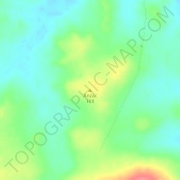 Topografische Karte Anzac Hill, Höhe, Relief