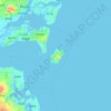 Topografische Karte 硇洲岛, Höhe, Relief