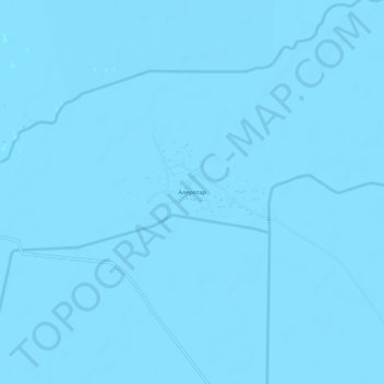 Topografische Karte Алеротар, Höhe, Relief