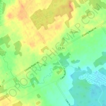 Topografische Karte Enterprise, Höhe, Relief