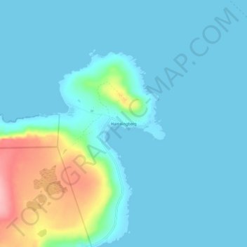Topografische Karte Hamningberg, Höhe, Relief