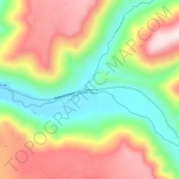 Topografische Karte Stoner, Höhe, Relief