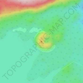 Topografische Karte Fire Mountain, Höhe, Relief